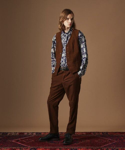 TAKEO KIKUCHI / タケオキクチ ベスト | 【Sサイズ～】ドビーキャラメルコールベスト | 詳細20