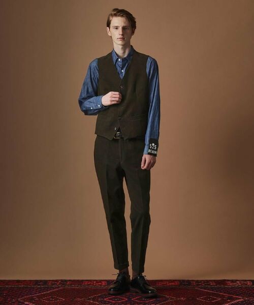 TAKEO KIKUCHI / タケオキクチ ベスト | 【Sサイズ～】ドビーキャラメルコールベスト | 詳細27