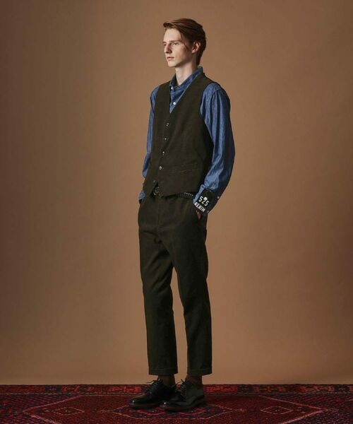 TAKEO KIKUCHI / タケオキクチ ベスト | 【Sサイズ～】ドビーキャラメルコールベスト | 詳細29