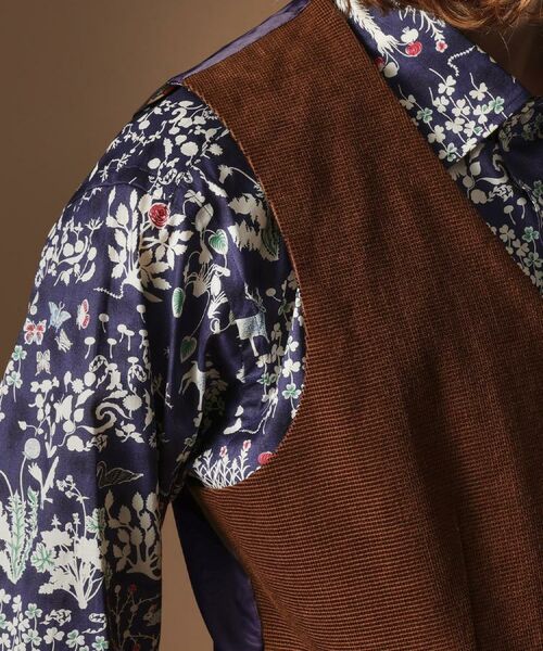 TAKEO KIKUCHI / タケオキクチ ベスト | 【Sサイズ～】ドビーキャラメルコールベスト | 詳細6