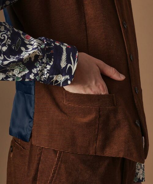 TAKEO KIKUCHI / タケオキクチ ベスト | 【Sサイズ～】ドビーキャラメルコールベスト | 詳細7