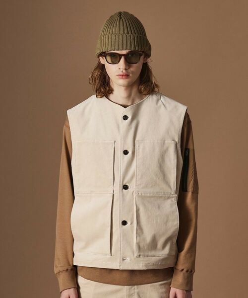 TAKEO KIKUCHI / タケオキクチ ベスト | 【Sサイズ~】コーデュロイ4パッチポケットヴェスト | 詳細2