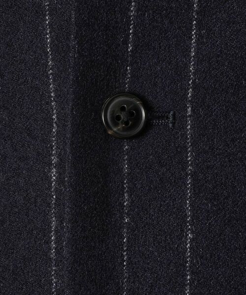 TAKEO KIKUCHI / タケオキクチ レザーブルゾン・ジャケット | フランネルストライプパーカー | 詳細8