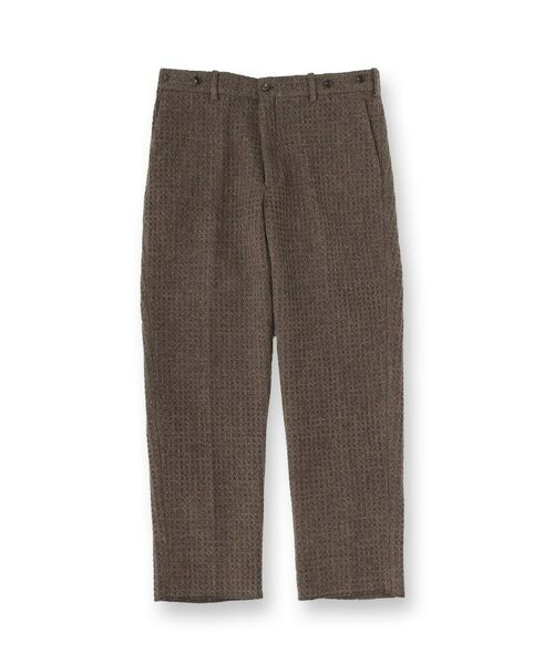 TAKEO KIKUCHI / タケオキクチ パンツ | 【Sサイズ～】ウール混ワッフルスラックス | 詳細1
