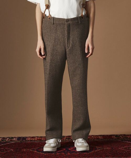 TAKEO KIKUCHI / タケオキクチ パンツ | 【Sサイズ～】ウール混ワッフルスラックス | 詳細2