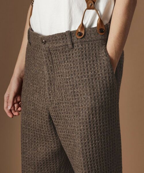 TAKEO KIKUCHI / タケオキクチ パンツ | 【Sサイズ～】ウール混ワッフルスラックス | 詳細5