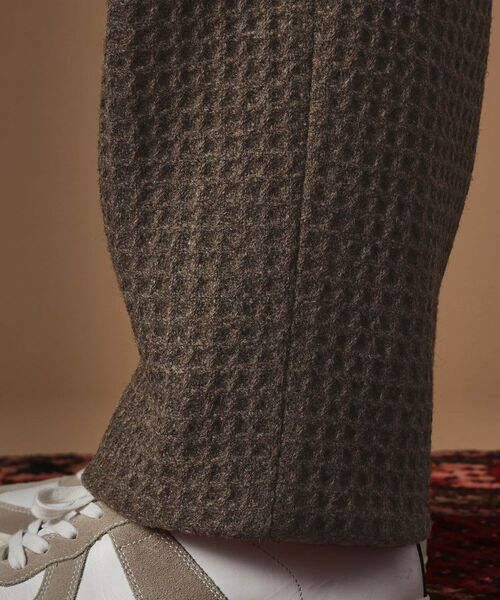 TAKEO KIKUCHI / タケオキクチ パンツ | 【Sサイズ～】ウール混ワッフルスラックス | 詳細7