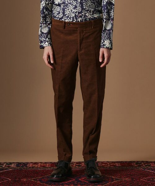 TAKEO KIKUCHI / タケオキクチ パンツ | 【Sサイズ~】ドビーキャラメルコールスラックス | 詳細1
