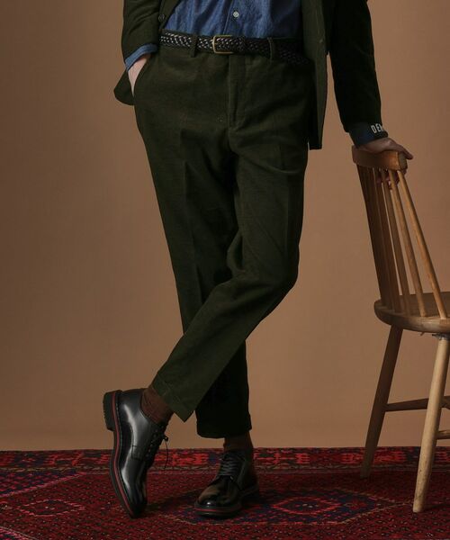 TAKEO KIKUCHI / タケオキクチ パンツ | 【Sサイズ~】ドビーキャラメルコールスラックス | 詳細12