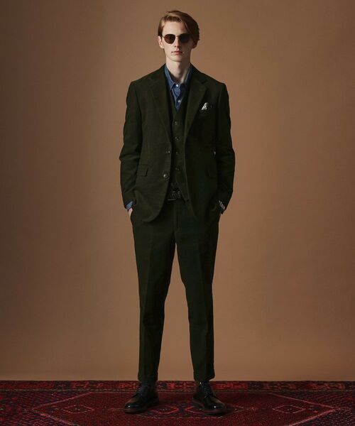 TAKEO KIKUCHI / タケオキクチ パンツ | 【Sサイズ~】ドビーキャラメルコールスラックス | 詳細13