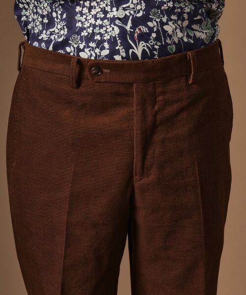 TAKEO KIKUCHI / タケオキクチ パンツ | 【Sサイズ~】ドビーキャラメルコールスラックス | 詳細4