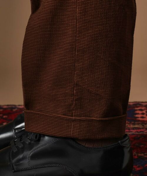 TAKEO KIKUCHI / タケオキクチ パンツ | 【Sサイズ~】ドビーキャラメルコールスラックス | 詳細9