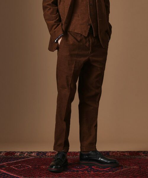 TAKEO KIKUCHI / タケオキクチ パンツ | 【Sサイズ~】ドビーキャラメルコールスラックス(ブラウン(043))