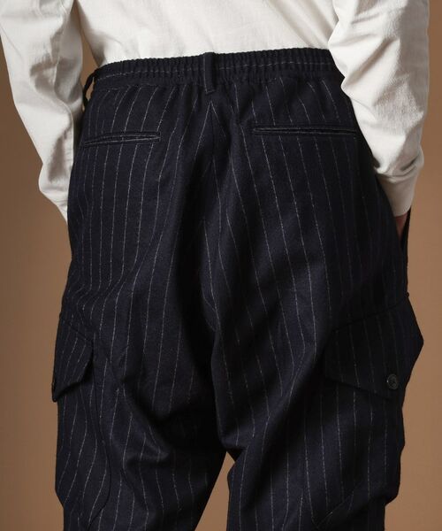 TAKEO KIKUCHI / タケオキクチ パンツ | フランネルストライプカーゴパンツ | 詳細8