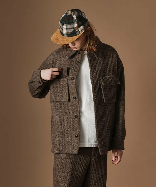 TAKEO KIKUCHI / タケオキクチ シャツ・ブラウス | ウールワッフルオーバーシャツ | 詳細10