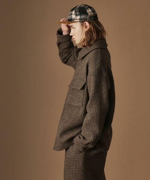 TAKEO KIKUCHI / タケオキクチ シャツ・ブラウス | ウールワッフルオーバーシャツ | 詳細12