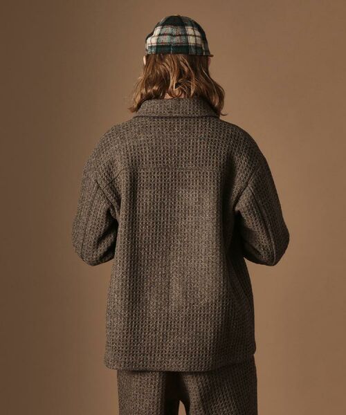 TAKEO KIKUCHI / タケオキクチ シャツ・ブラウス | ウールワッフルオーバーシャツ | 詳細13