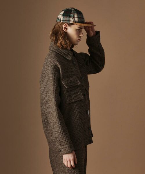 TAKEO KIKUCHI / タケオキクチ シャツ・ブラウス | ウールワッフルオーバーシャツ | 詳細14