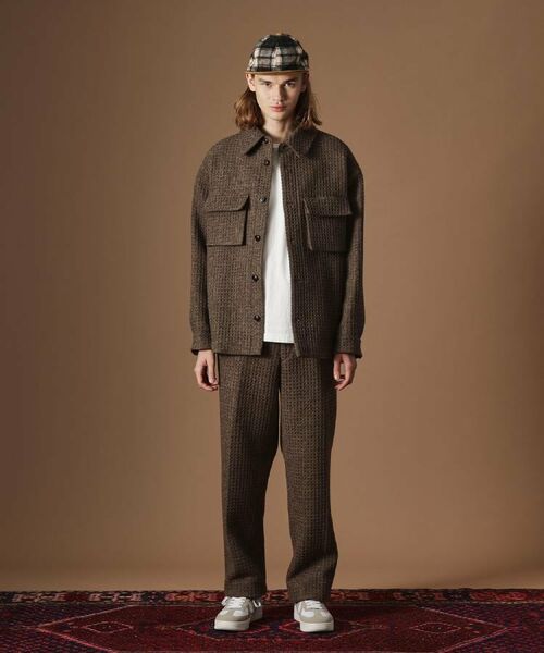 TAKEO KIKUCHI / タケオキクチ シャツ・ブラウス | ウールワッフルオーバーシャツ | 詳細16
