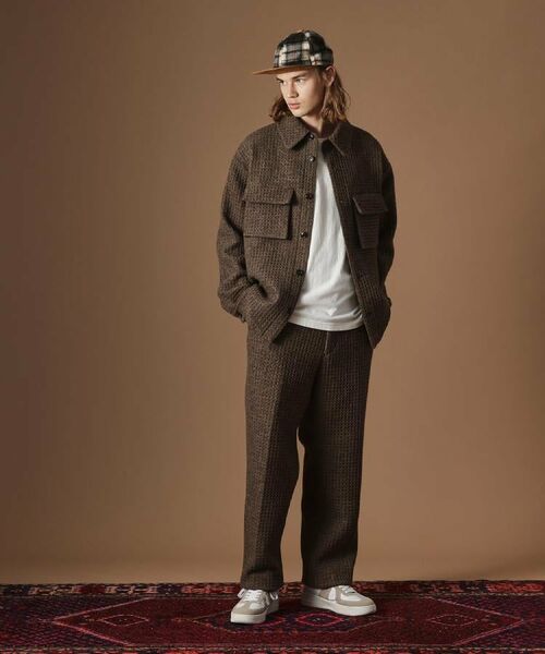 TAKEO KIKUCHI / タケオキクチ シャツ・ブラウス | ウールワッフルオーバーシャツ | 詳細17