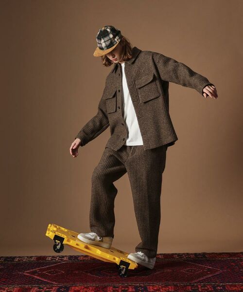 TAKEO KIKUCHI / タケオキクチ シャツ・ブラウス | ウールワッフルオーバーシャツ | 詳細23