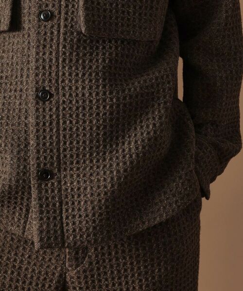 TAKEO KIKUCHI / タケオキクチ シャツ・ブラウス | ウールワッフルオーバーシャツ | 詳細6