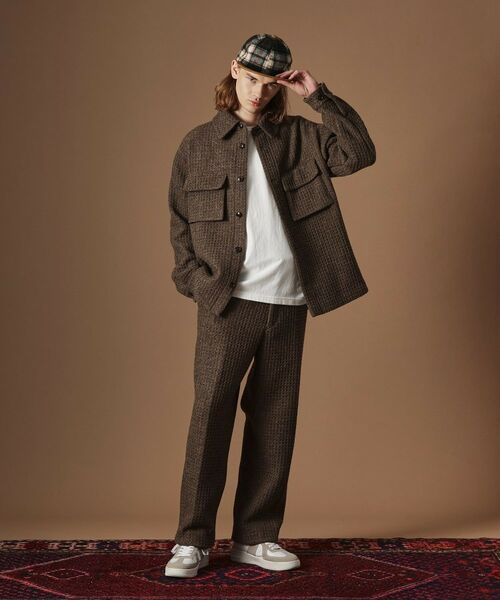 TAKEO KIKUCHI / タケオキクチ シャツ・ブラウス | ウールワッフルオーバーシャツ | 詳細9