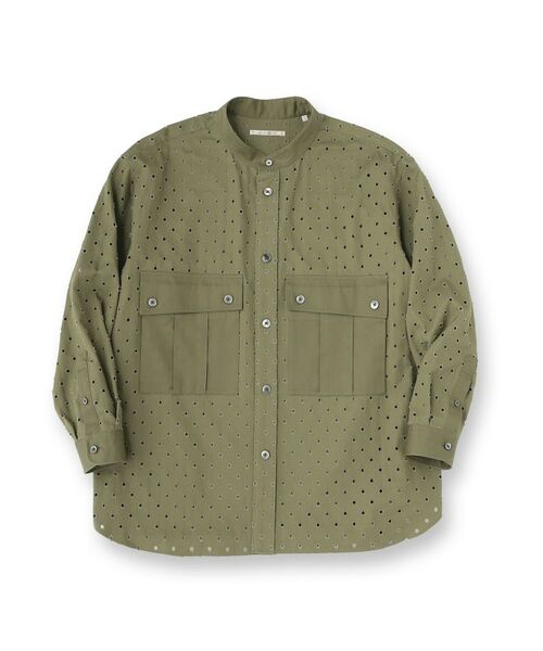 TAKEO KIKUCHI / タケオキクチ シャツ・ブラウス | ツイルオパールオーバーシャツ | 詳細1