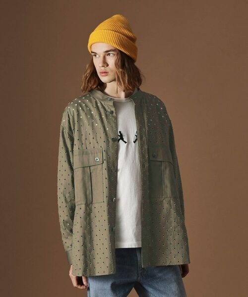 TAKEO KIKUCHI / タケオキクチ シャツ・ブラウス | ツイルオパールオーバーシャツ | 詳細14