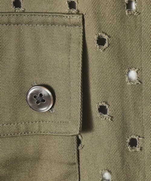 TAKEO KIKUCHI / タケオキクチ シャツ・ブラウス | ツイルオパールオーバーシャツ | 詳細17