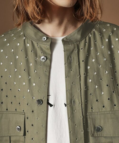 TAKEO KIKUCHI / タケオキクチ シャツ・ブラウス | ツイルオパールオーバーシャツ | 詳細5