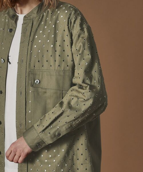 TAKEO KIKUCHI / タケオキクチ シャツ・ブラウス | ツイルオパールオーバーシャツ | 詳細6