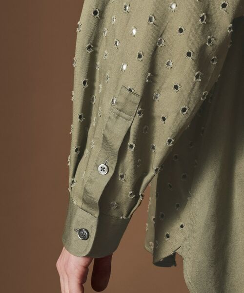 TAKEO KIKUCHI / タケオキクチ シャツ・ブラウス | ツイルオパールオーバーシャツ | 詳細7