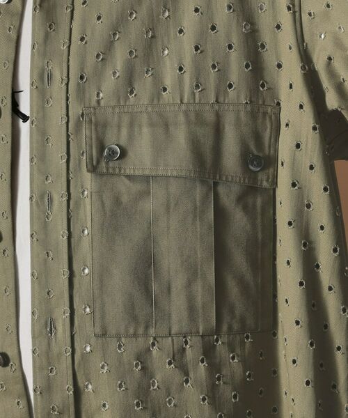 TAKEO KIKUCHI / タケオキクチ シャツ・ブラウス | ツイルオパールオーバーシャツ | 詳細8