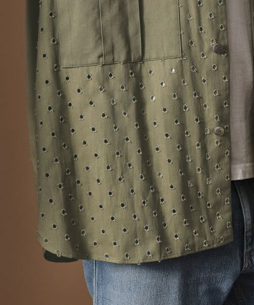 TAKEO KIKUCHI / タケオキクチ シャツ・ブラウス | ツイルオパールオーバーシャツ | 詳細9