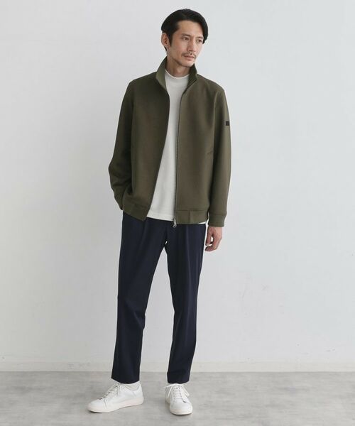 TAKEO KIKUCHI / タケオキクチ レザーブルゾン・ジャケット | 【JUST ONE LAYER】ダウンファブリック ジップアップ リブ ブルゾン | 詳細19