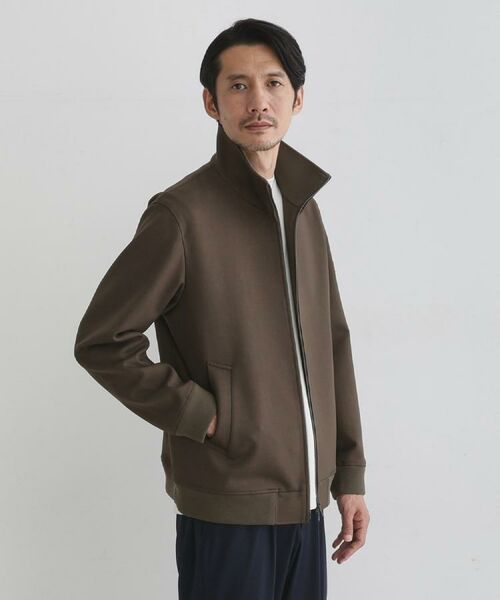 TAKEO KIKUCHI / タケオキクチ レザーブルゾン・ジャケット | 【JUST ONE LAYER】ダウンファブリック ジップアップ リブ ブルゾン | 詳細26