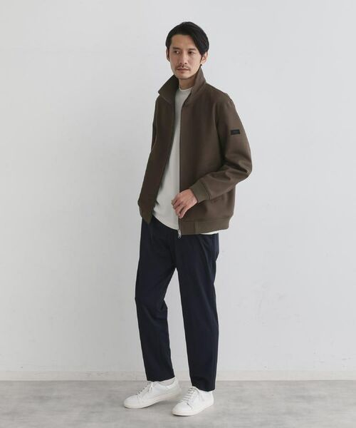 TAKEO KIKUCHI / タケオキクチ レザーブルゾン・ジャケット | 【JUST ONE LAYER】ダウンファブリック ジップアップ リブ ブルゾン | 詳細28