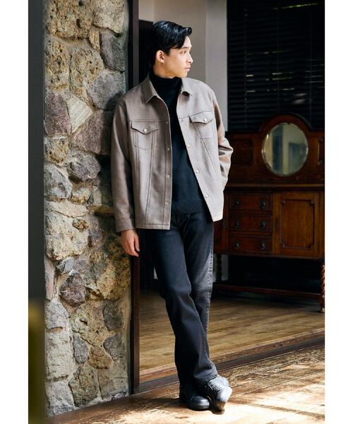 TAKEO KIKUCHI / タケオキクチ レザーブルゾン・ジャケット | 【JUST ONE LAYER】ダウンファブリック ブルゾン | 詳細12