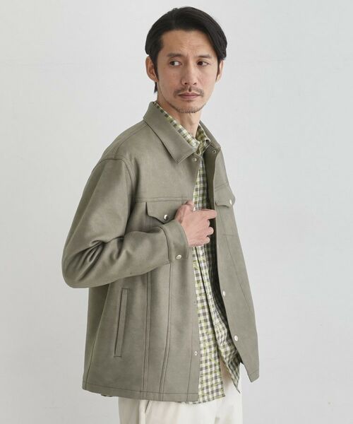 TAKEO KIKUCHI / タケオキクチ レザーブルゾン・ジャケット | 【JUST ONE LAYER】ダウンファブリック ブルゾン | 詳細14