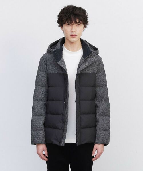 TAKEO KIKUCHI ダウンジャケット ネイビー セール】 【735フィルパワー】コンビ ダウンブルゾン （ダウン