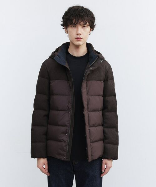 TAKEO KIKUCHI/タケオキクチ カラーコンビ ダウンブルゾン ブラウン(244) 01(S)