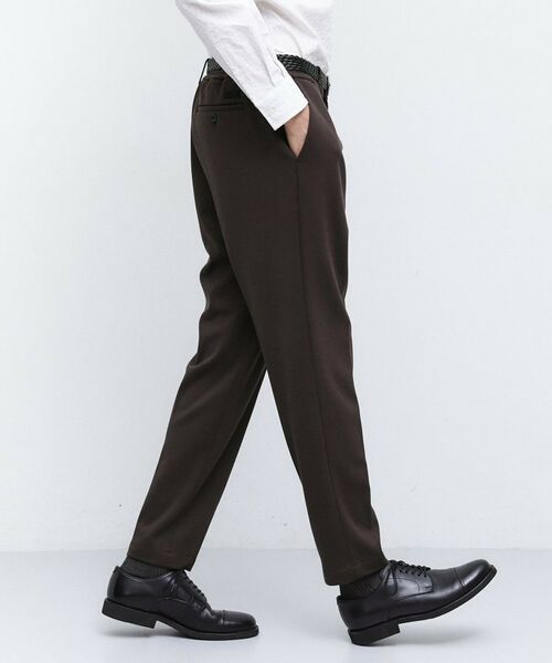 TAKEO KIKUCHI / タケオキクチ パンツ | 【JUST ONE LAYER】ダウンファブリック ポンチ スリムタック イージーパンツ | 詳細14