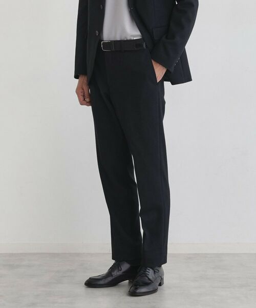 TAKEO KIKUCHI/タケオキクチ 【Sサイズ～】尾州織 ピンヘッドムリネ パンツ ネイビー(094) 04(LL)