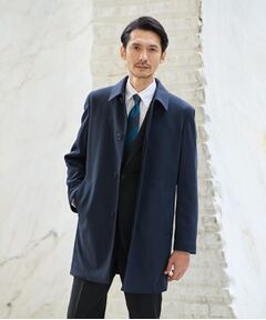 TAKEO KIKUCHI / タケオキクチ ステンカラーコート | 【ダウンライナー付き】メランジ ステンカラー コート