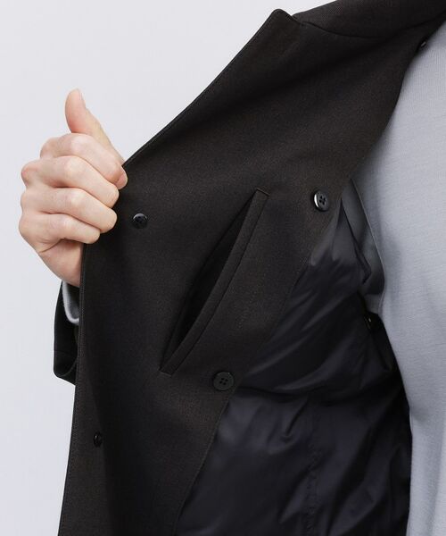 TAKEO KIKUCHI / タケオキクチ ステンカラーコート | 【ダウンライナー付き】メランジ ステンカラー コート | 詳細13