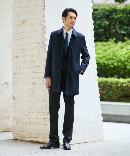 TAKEO KIKUCHI / タケオキクチ ステンカラーコート | 【ダウンライナー付き】メランジ ステンカラー コート | 詳細2