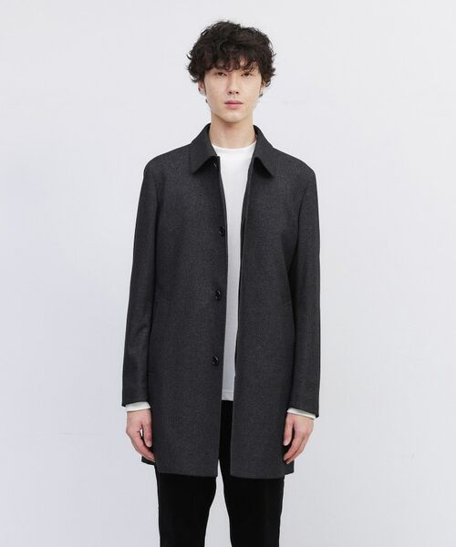 TAKEO KIKUCHI/タケオキクチ 【ダウンライナー付き】メランジ ステンカラー コート チャコールグレー(014) 03(L)