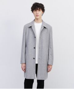 LIDNM グレー ステンカラーコート メンズ ステンカラーコート（条件：グレー系）| ファッション