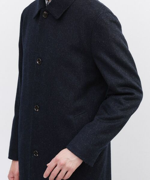 TAKEO KIKUCHI / タケオキクチ ステンカラーコート | カシミヤブレンド ビーバー調ステンカラーコート | 詳細11